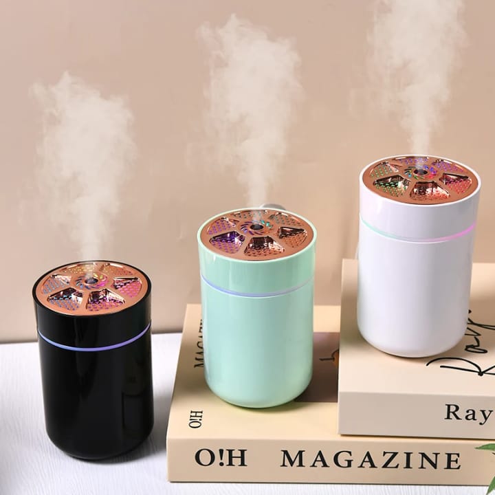 Mini Humidificateur d'Air / Diffuseur d'Arôme avec Veilleuse LED