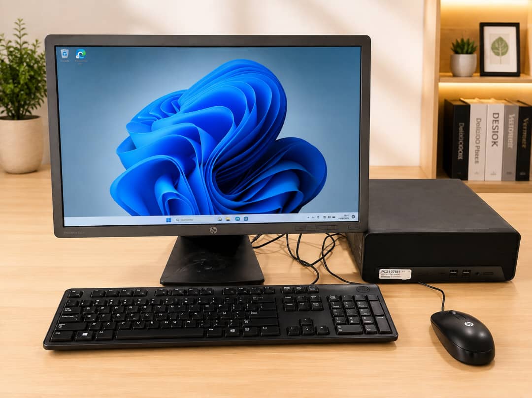 Desktop bureautique HP ProDesk 600 G6, équipé de Windows authentique