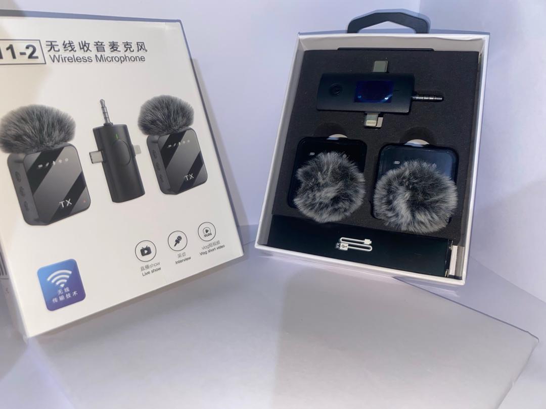 Microphone Sans Fil Double Lavalier – Kit Complet Vlog & Interview