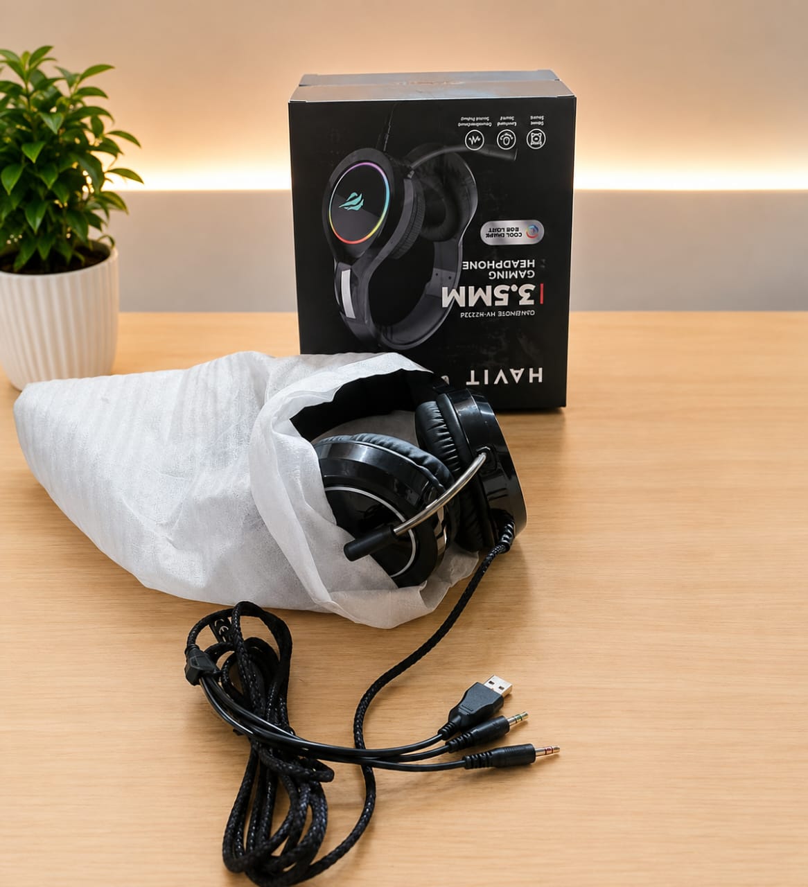 Casque gaming filaire havit