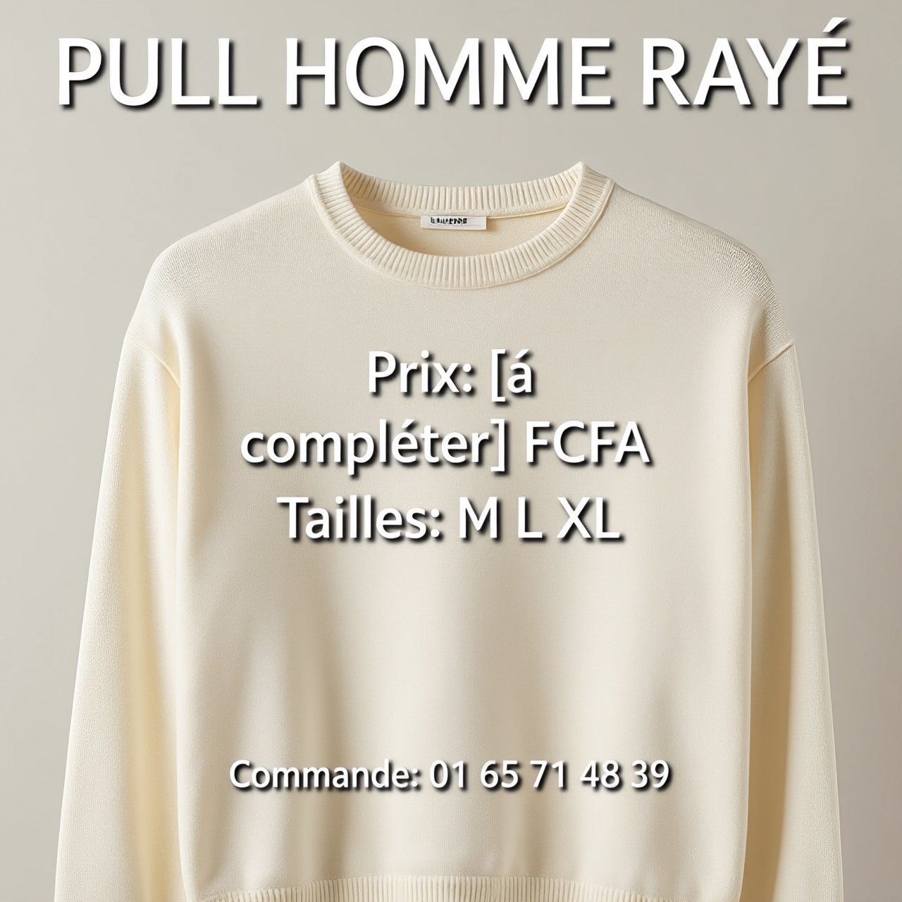 Pull Homme confortable